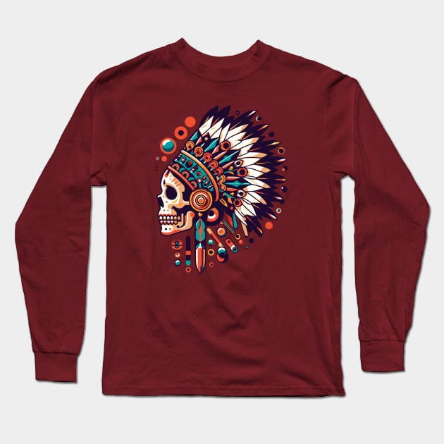 Indian skulls Long Sleeve T-Shirt by erdesign